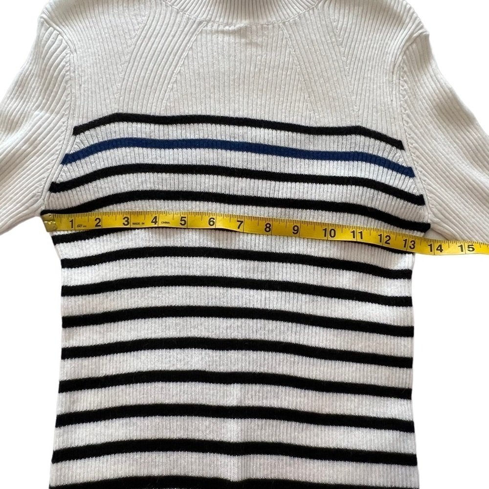 NWT Rag & Bone Kate Turtleneck Sweater  Dress Cashmere Blend Striped Long sleeve - Picture 9 of 16
